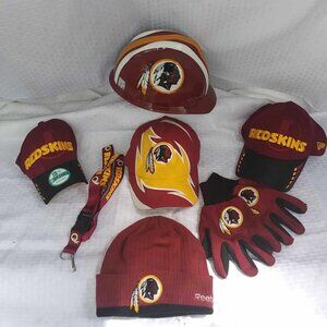 Vintage Washington Redskins Hat and Accessories Bundle ( 6 pieces)